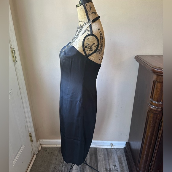 NEW Ann Taylor Black Dress Embellished JeweledHalter 327253 Formal/CocktailSmall - Picture 6 of 16